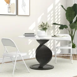 Homcom - 2 sillas plegables Blanco