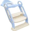 Homcom - Adaptador WC plegable Azul y Blanco