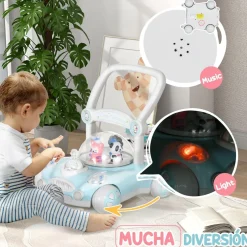 Homcom - Andador Azul para bebés