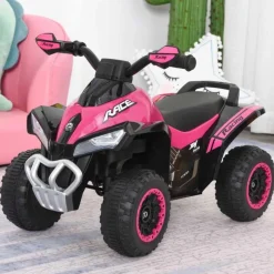 Homcom - Andador Quad Cuatrimoto Rosa HomCom