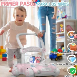 Homcom - Andador Rosa para bebés