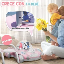 Homcom - Andador Rosa para bebés