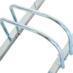 Homcom - Aparcamiento para 3 bicicletas Plata