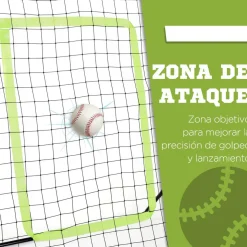 Homcom - Back stop portátil de béisbol