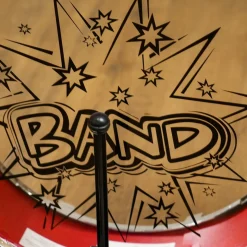 Homcom - Batería infantil 7 piezas con taburete Rojo