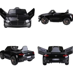 Homcom - Bentley GT Negro Batería con control remoto