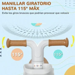 Homcom - Bicicleta equilibrio sin pedales 4 ruedas