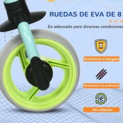 Homcom - Bicicleta Equilibrio ajustable Azul