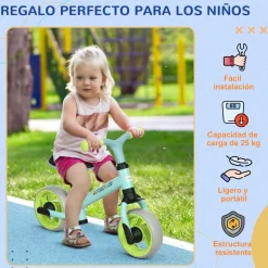 Homcom - Bicicleta Equilibrio ajustable Azul