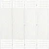 Homcom - Biombo de cuerda de papel 4 paneles