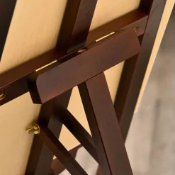 Homcom - Caballete de madera con trípode Marrón