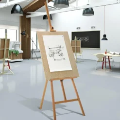Homcom - Caballete de pintura de madera
