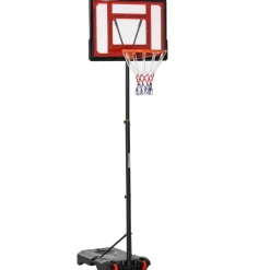 Homcom - Canasta de baloncesto de pie ajustable de 295-261 cm