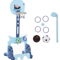 Homcom - Canasta de baloncesto 4 en 1