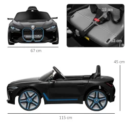 Homcom - Coche elécrico BMW i4 Negro