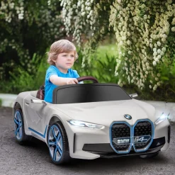 Homcom - Coche elécrico BMW i4 Blanco