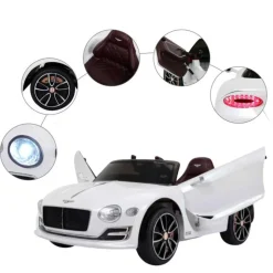 Homcom - Coche Eléctrico Bentley GT Blanco con control remoto