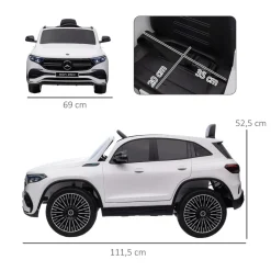 Homcom - Coche Eléctrico Mercedes-Benz EQA Blanco