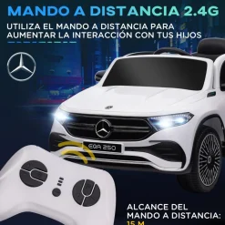 Homcom - Coche Eléctrico Mercedes-Benz EQA Blanco
