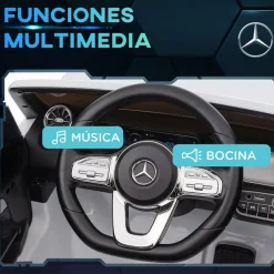 Homcom - Coche Eléctrico Mercedes-Benz EQA Blanco