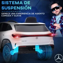 Homcom - Coche Eléctrico Mercedes-Benz EQA Blanco