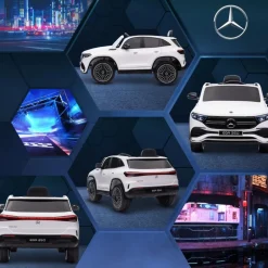 Homcom - Coche Eléctrico Mercedes-Benz EQA Blanco