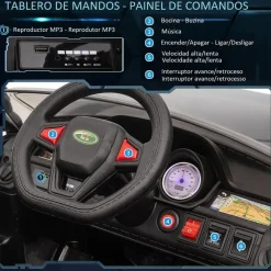 Homcom - Coche eléctrico SUV negro