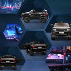 Homcom - Coche eléctrico SUV negro