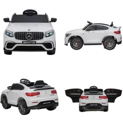 Homcom - Coche infantil eléctrico - Mercedes Benz AMG blanco