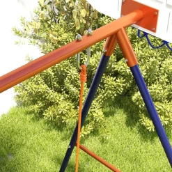 Homcom - Columpio infantil con portería y canasta