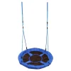 Homcom - Columpio Nido Infantil Azul y Negro HomCom