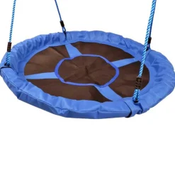 Homcom - Columpio Nido Infantil Azul y Negro HomCom