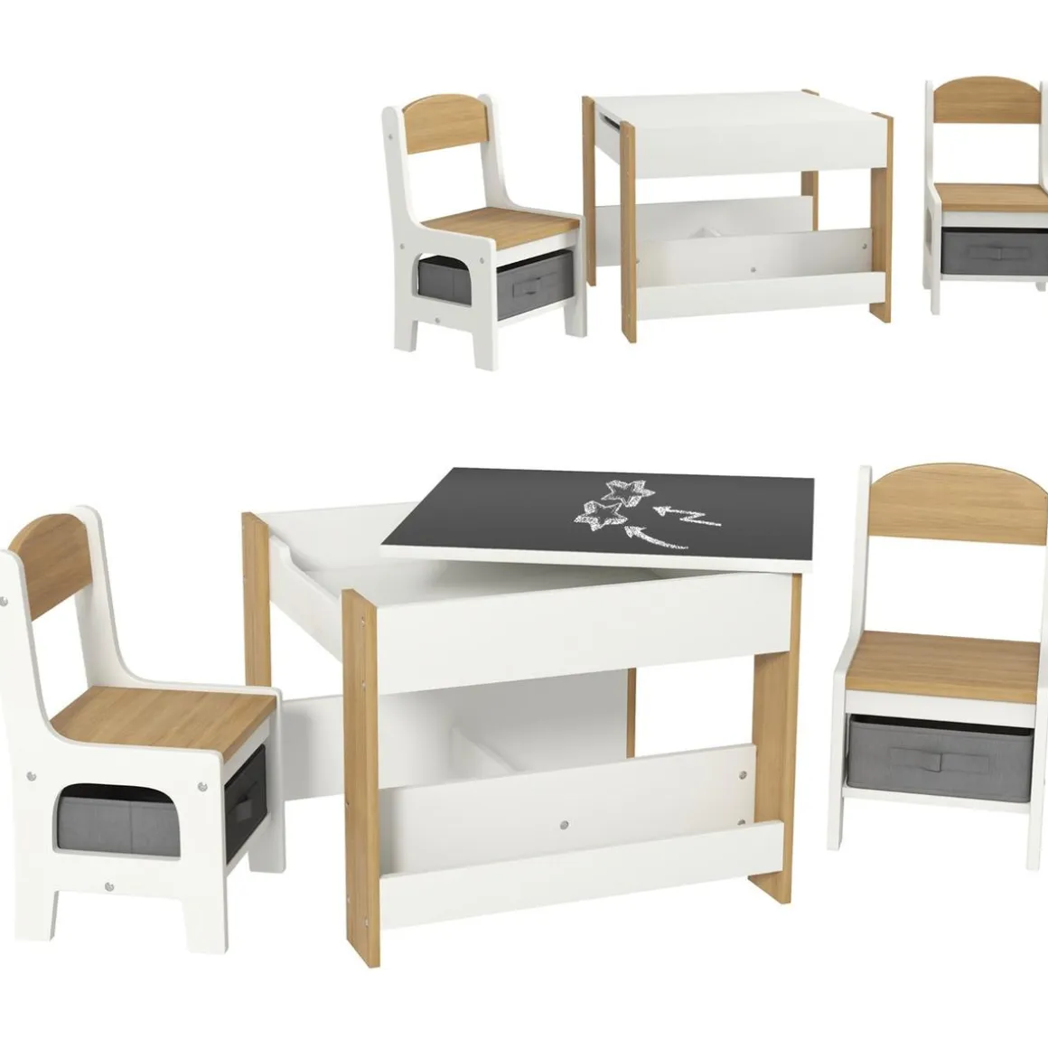Homcom - Conjunto de Mesa con Sillas