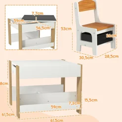 Homcom - Conjunto de Mesa con Sillas