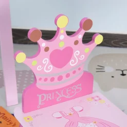 Homcom - Conjunto Mesa + 2 Sillas infantiles Madera Princess