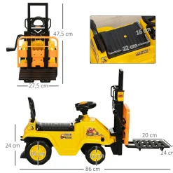 Homcom - Correpasillos apilador