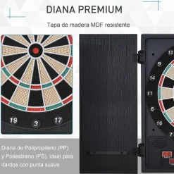 Homcom - Diana electrónica 12 dardos