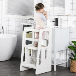 Homcom - Escalón elevador Taburete aprendizaje