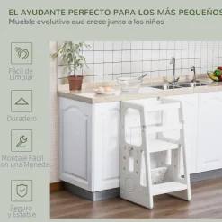 Homcom - Escalón elevador Taburete aprendizaje