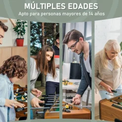 Homcom - Futbolín plegable 69 x 37 cm