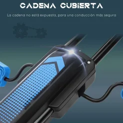 Homcom - Go Kart con pedales azul-negro