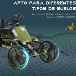 Homcom - Go-Kart a pedales para niños