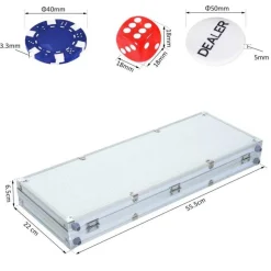 Homcom - Juego de Póker HomCom Aluminio