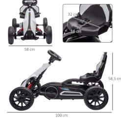 Homcom - Kart eléctrico infantil