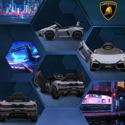 Homcom - Lamborghini Revuelto eléctrico Gris con mando