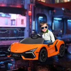 Homcom - Lamborghini Revuelto eléctrico Naranja con mando