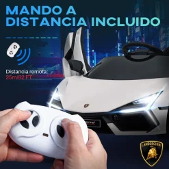 Homcom - Lamborghini Revuelto eléctrico Blanco con mando