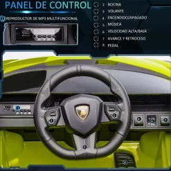 Homcom - Lamborghini SIAN eléctrico verde
