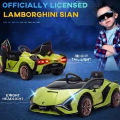 Homcom - Lamborghini SIAN eléctrico verde