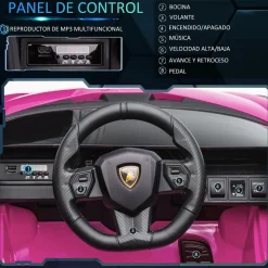 Homcom - Lamborghini SIAN eléctrico rosa